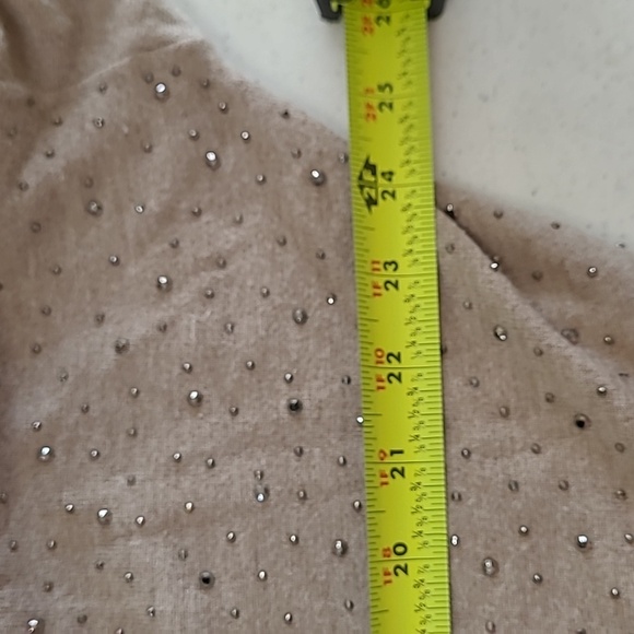 Liquid by Sioni Tan Cowl Neck Sweater size 2X - Picture 6 of 7